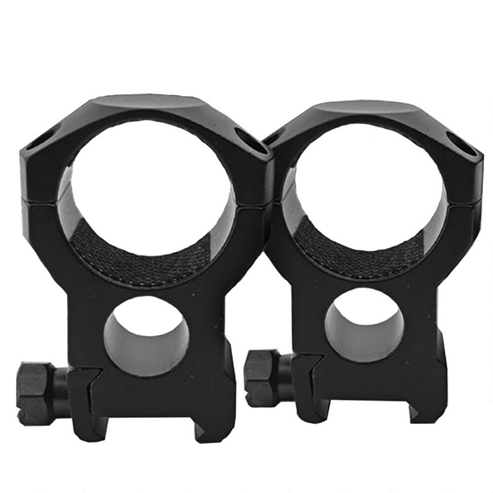 TRAD RINGS 30MM HIGH TAC BLK PICATINNY STYLE - Optic Accessories